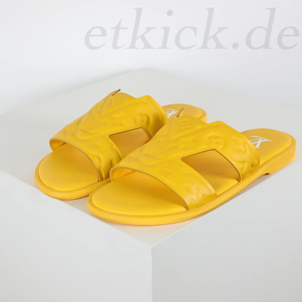 Oasis Flip-Flops mit runder Zehenpartie und gelber Prägung