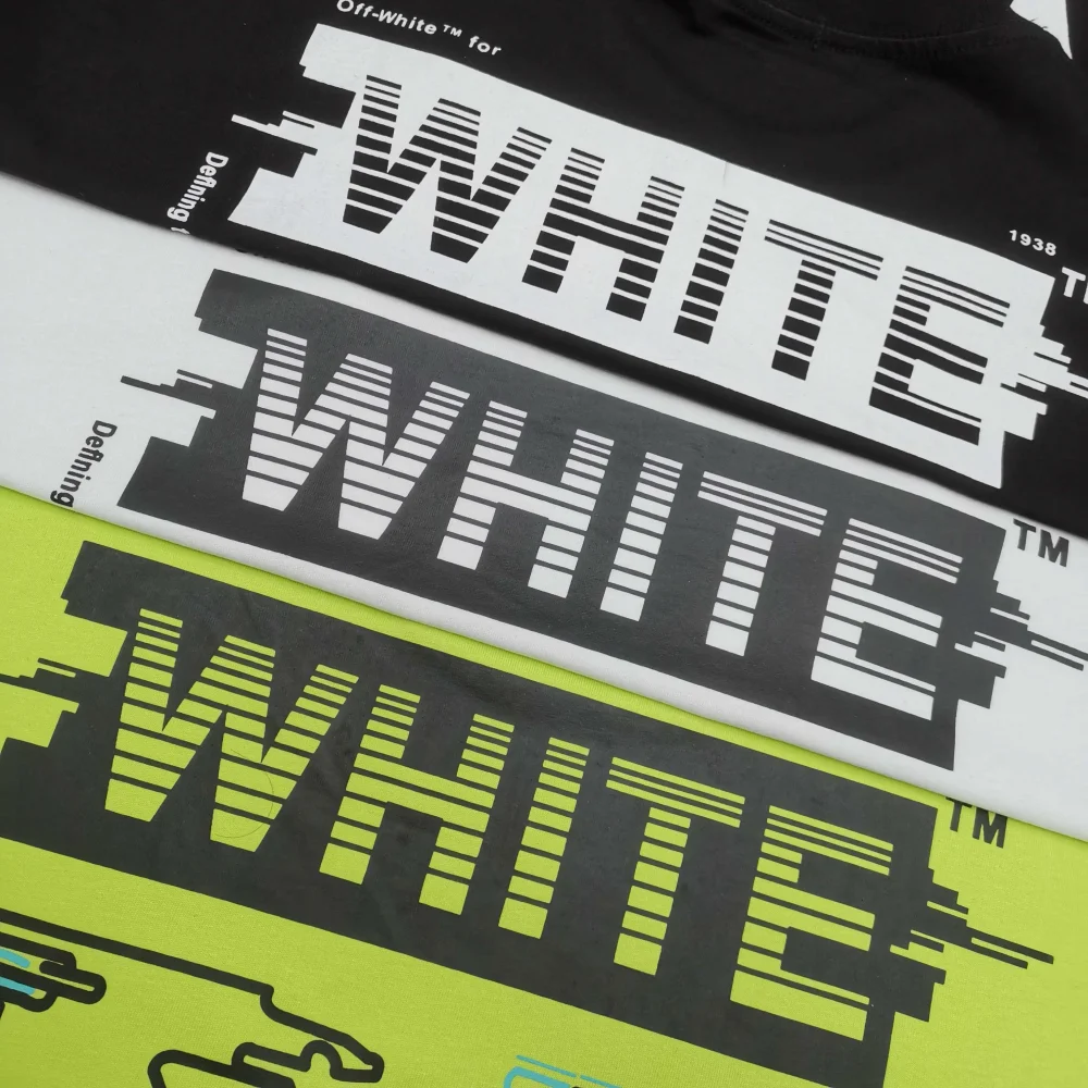 Off White neues Rückenpfeil-Graffiti-Kurzarm-T-Shirt mit lockerer Version – Bild 16
