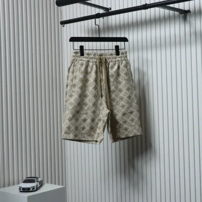 Shorts aus gewebter Baumwolle mit Allover-Monogramm-Print