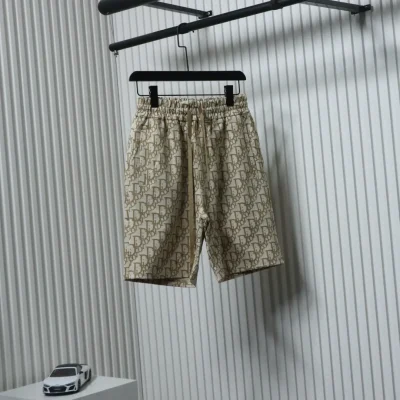 Shorts aus gewebter Baumwolle mit CD-Aufdruck