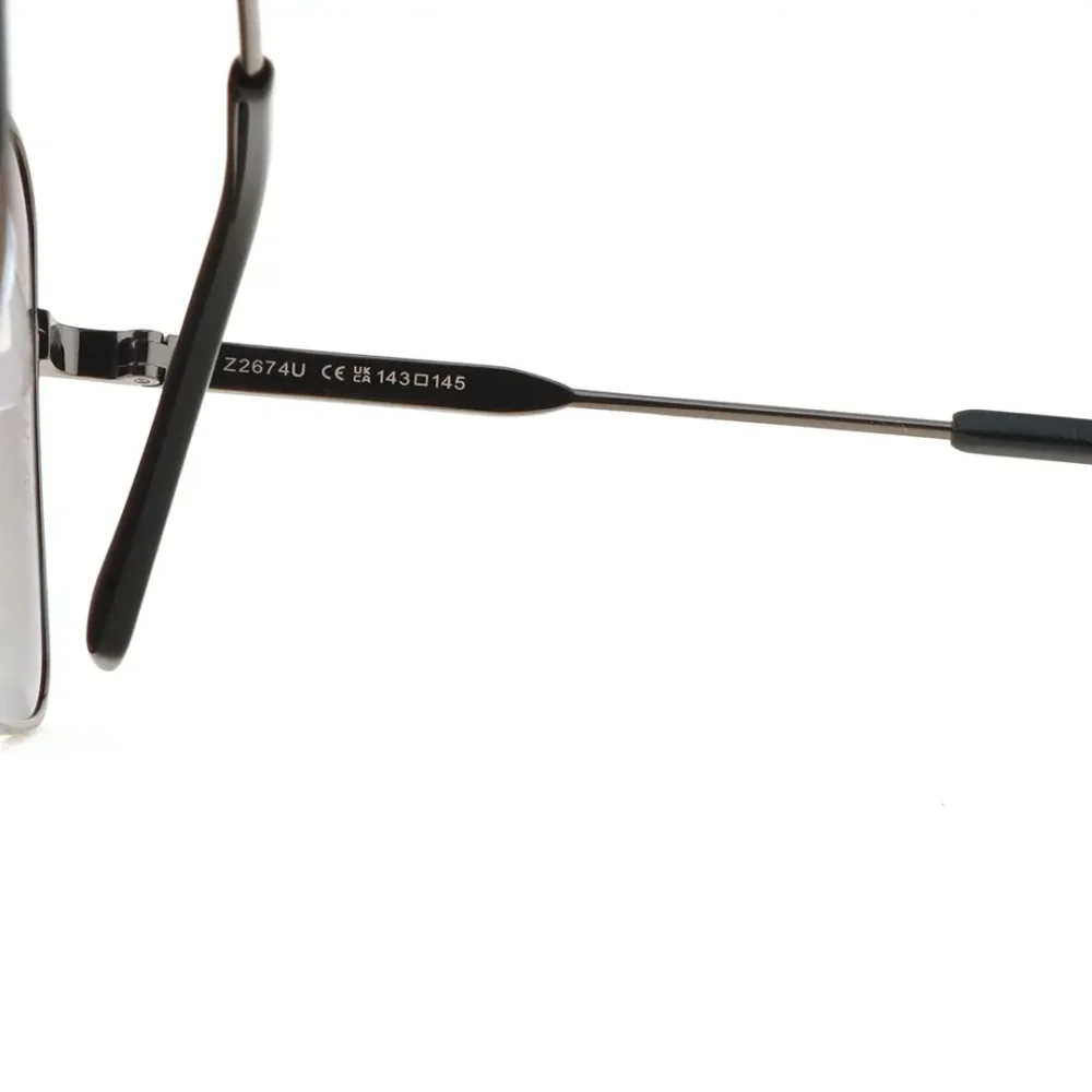 Sonnenbrille mit Farbverlaufsvisier und Metallrahmen – Bild 9