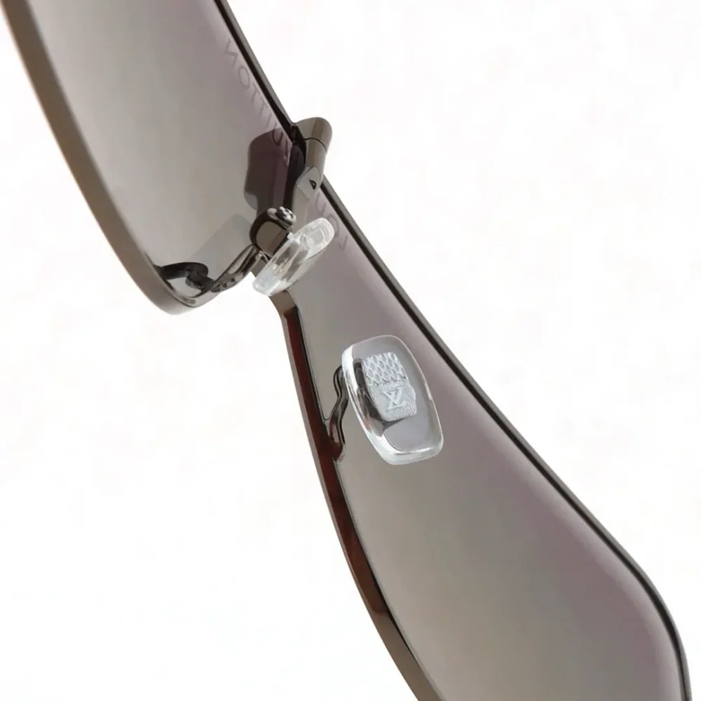Sonnenbrille mit Farbverlaufsvisier und Metallrahmen – Bild 7
