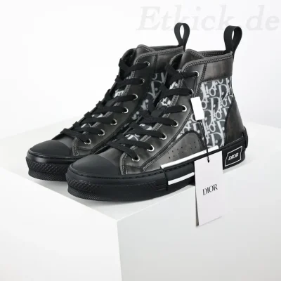 B-23 High Top Sneakers Schwarz Mesh And Oblique