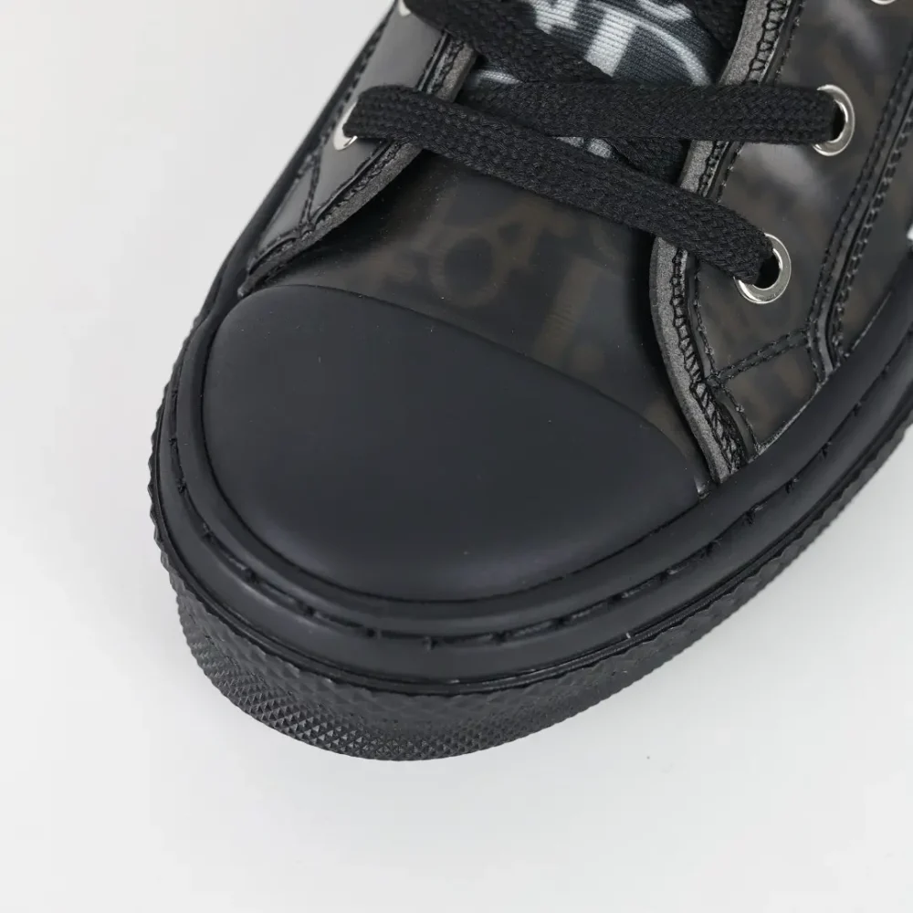 B-23 High Top Sneakers Schwarz Mesh And Oblique – Bild 10