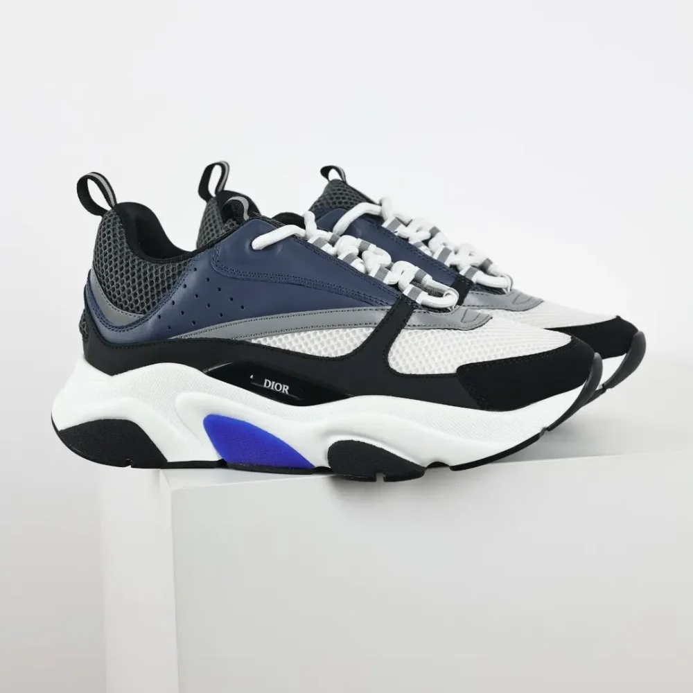 B22 Jogging Fashion Sneakers Blau Schwarz 20 – Bild 3