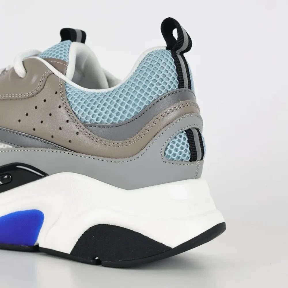 B22 Jogging Fashion Sneakers Grau, Weiß und Blau – Bild 8