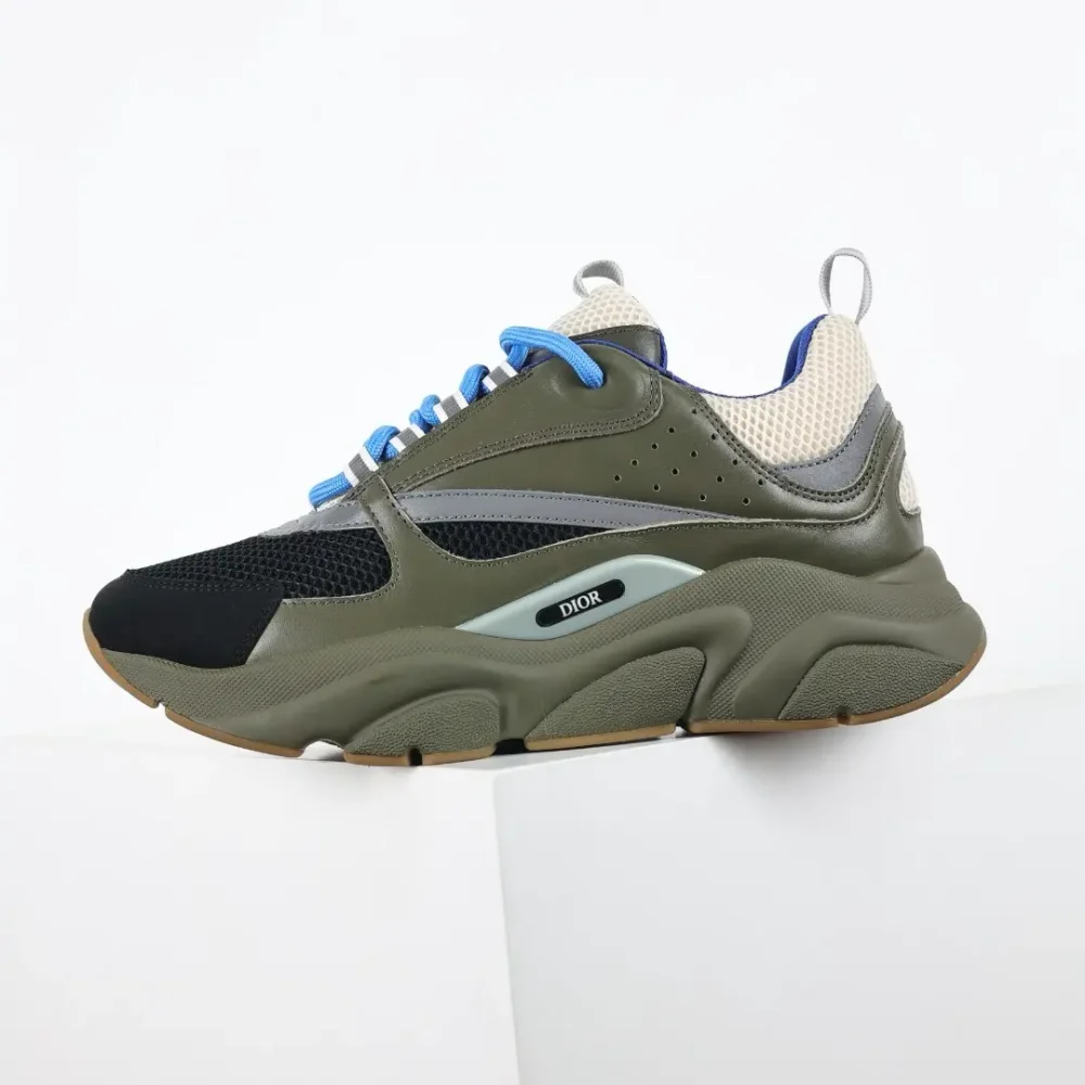 B22 Jogging Fashion Sneakers Olivgrün – Bild 4