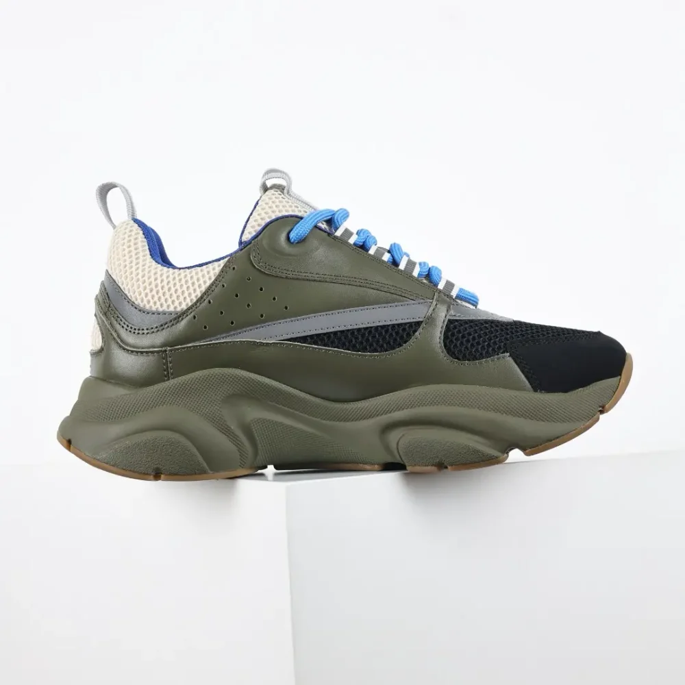 B22 Jogging Fashion Sneakers Olivgrün – Bild 5