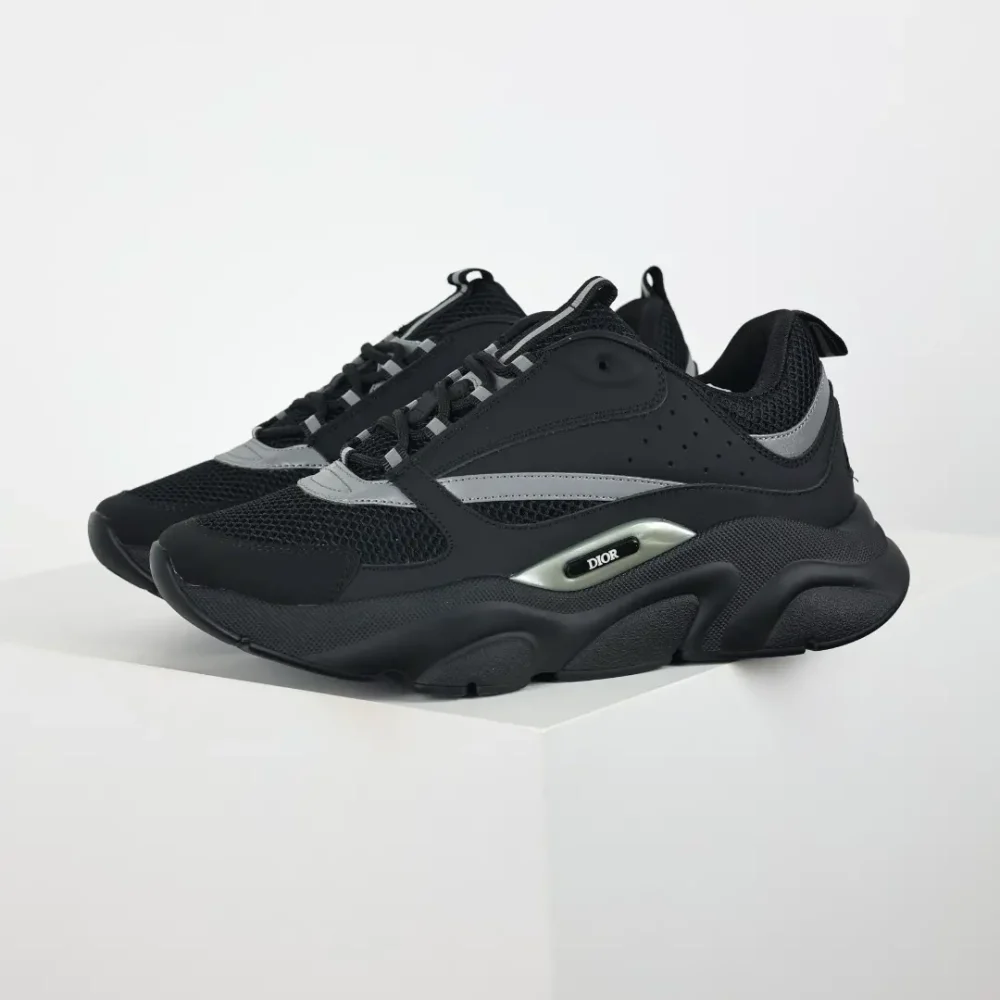 B22 Jogging Fashion Sneakers Schwarz und Grau – Bild 3