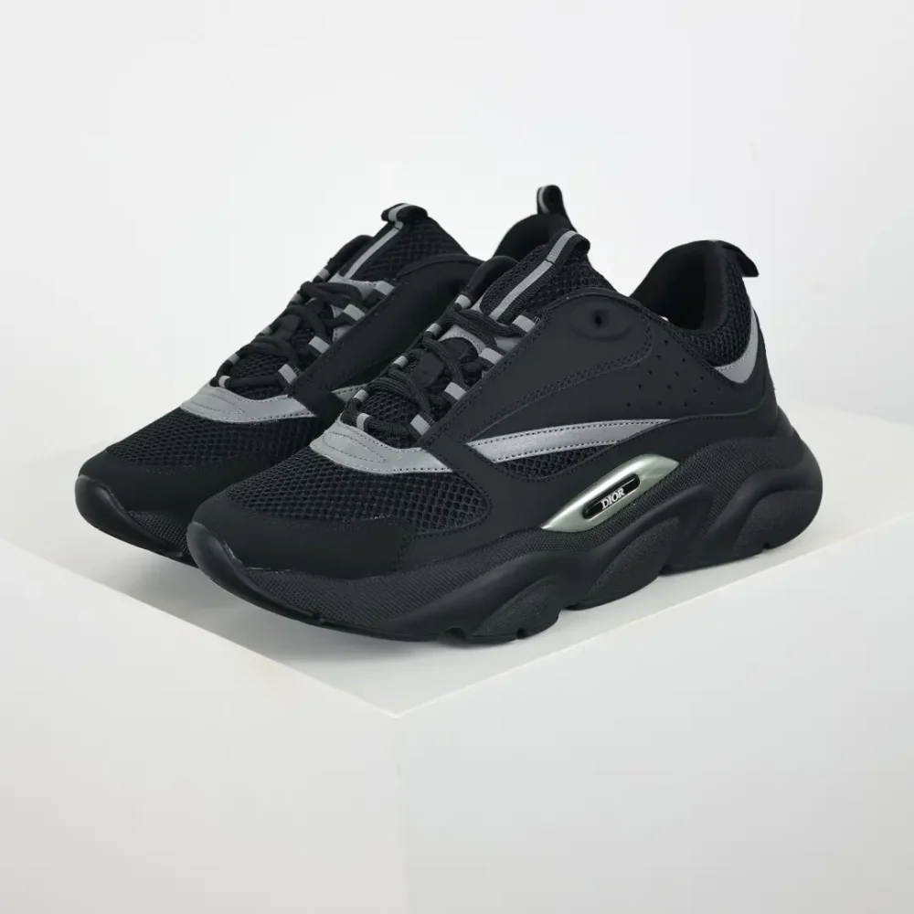 B22 Jogging Fashion Sneakers Schwarz und Grau