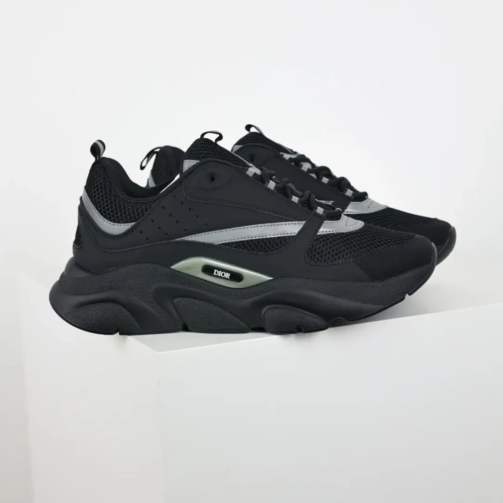 B22 Jogging Fashion Sneakers Schwarz und Grau – Bild 2