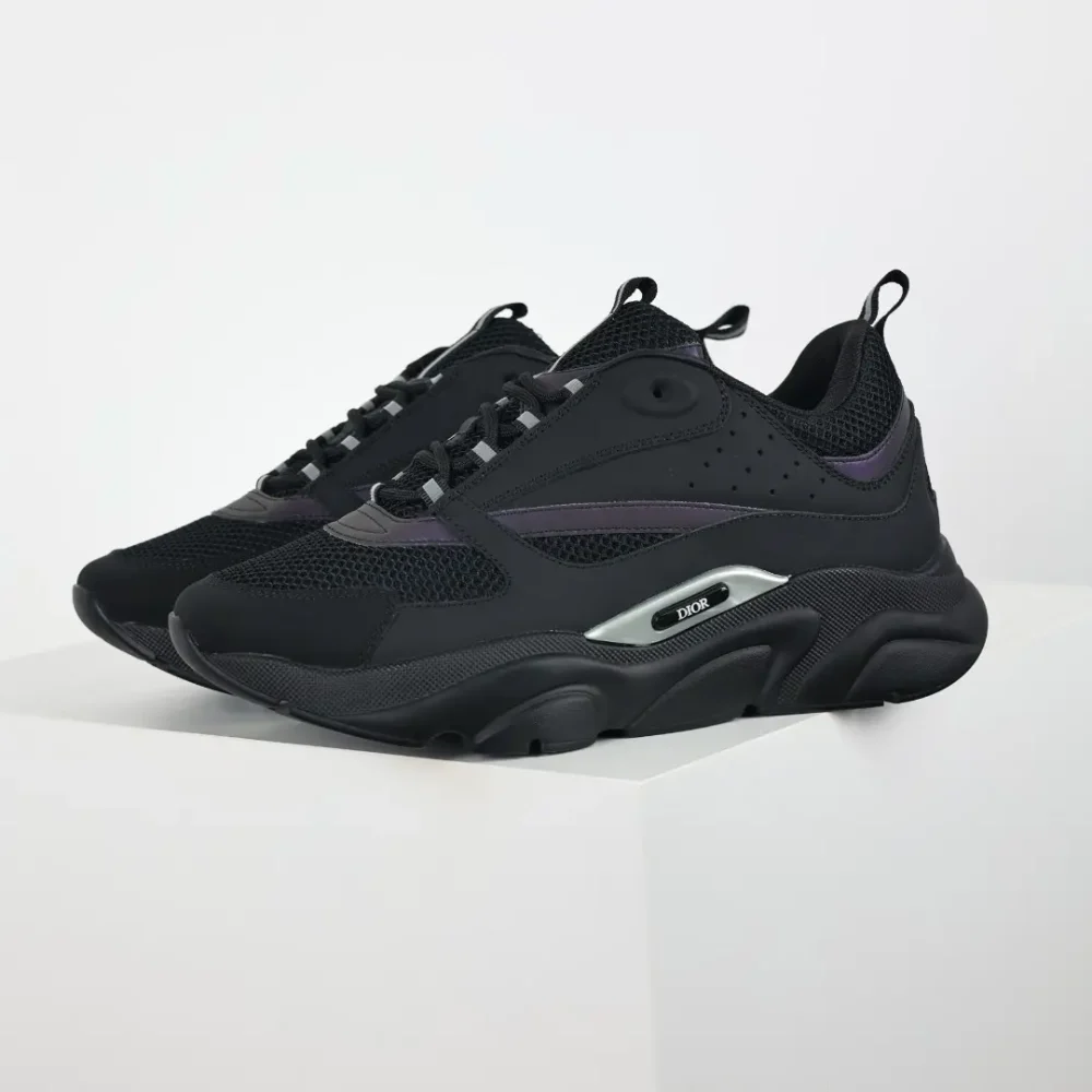B22 Jogging Fashion Sneakers Schwarz und Lila – Bild 3