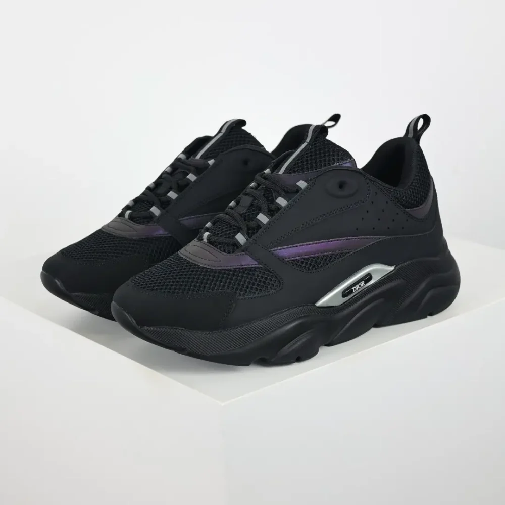 B22 Jogging Fashion Sneakers Schwarz und Lila