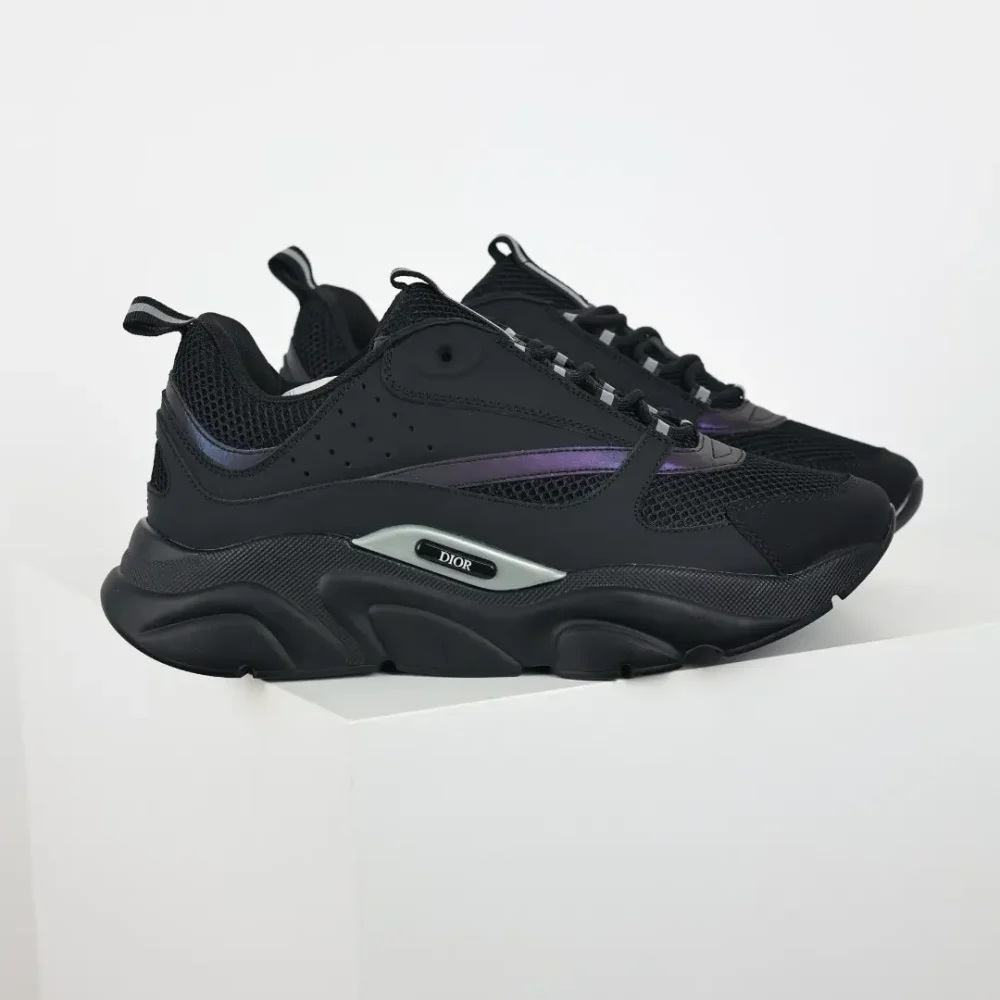 B22 Jogging Fashion Sneakers Schwarz und Lila – Bild 2