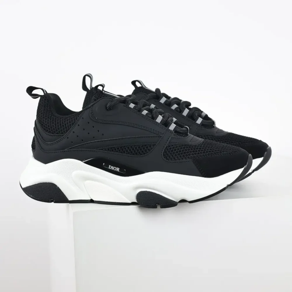 B22 Jogging Fashion Sneakers Schwarz und Weiß – Bild 3