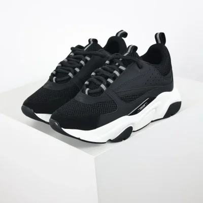 B22 Jogging Fashion Sneakers Schwarz und Weiß