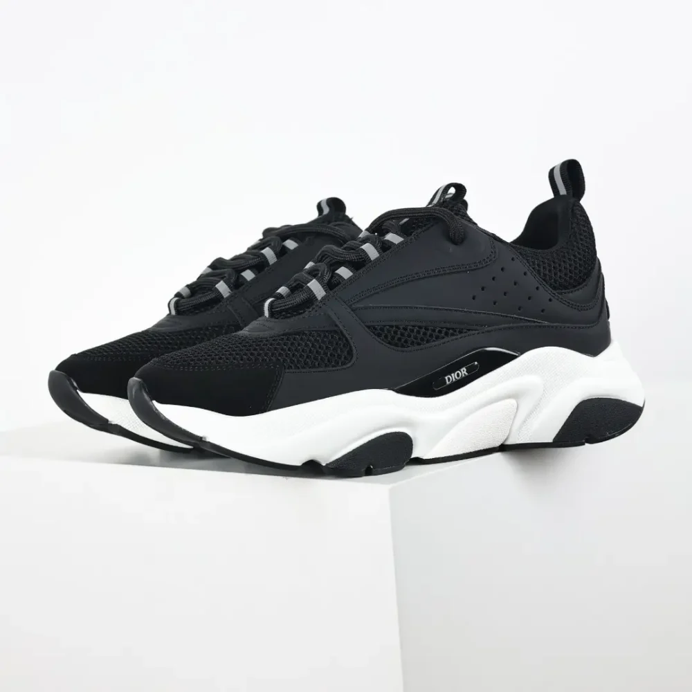 B22 Jogging Fashion Sneakers Schwarz und Weiß – Bild 2
