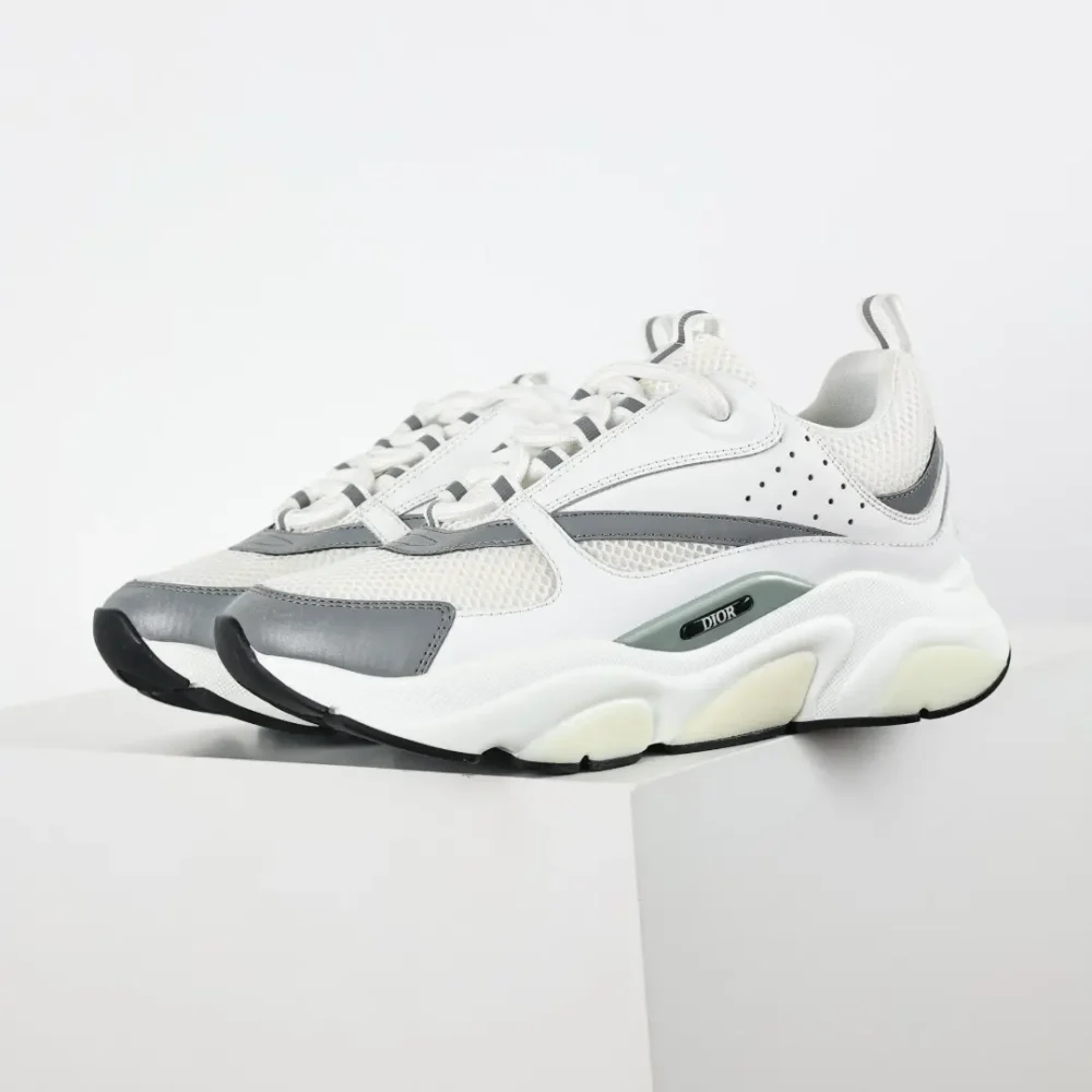 B22 Jogging Fashion Sneakers Weiß und Grau – Bild 5