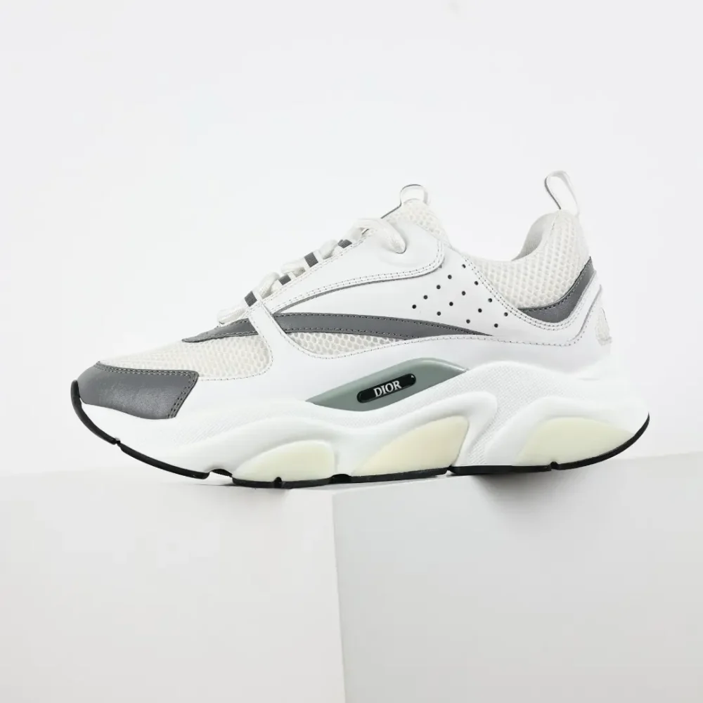 B22 Jogging Fashion Sneakers Weiß und Grau – Bild 4