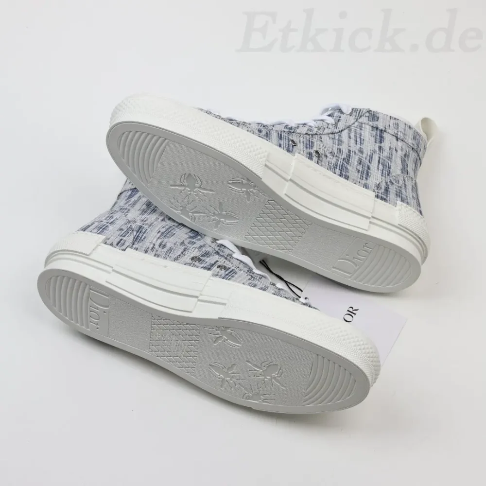 B23 High Blue Oblique Kasuri Jacquard-Sneaker – Bild 9