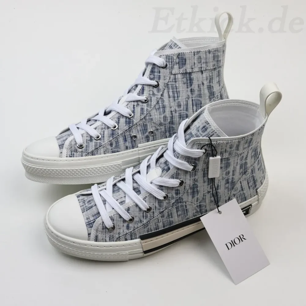 B23 High Blue Oblique Kasuri Jacquard-Sneaker – Bild 6