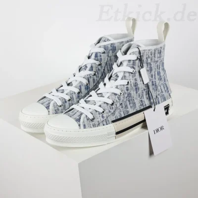 B23 High Blue Oblique Kasuri Jacquard-Sneaker