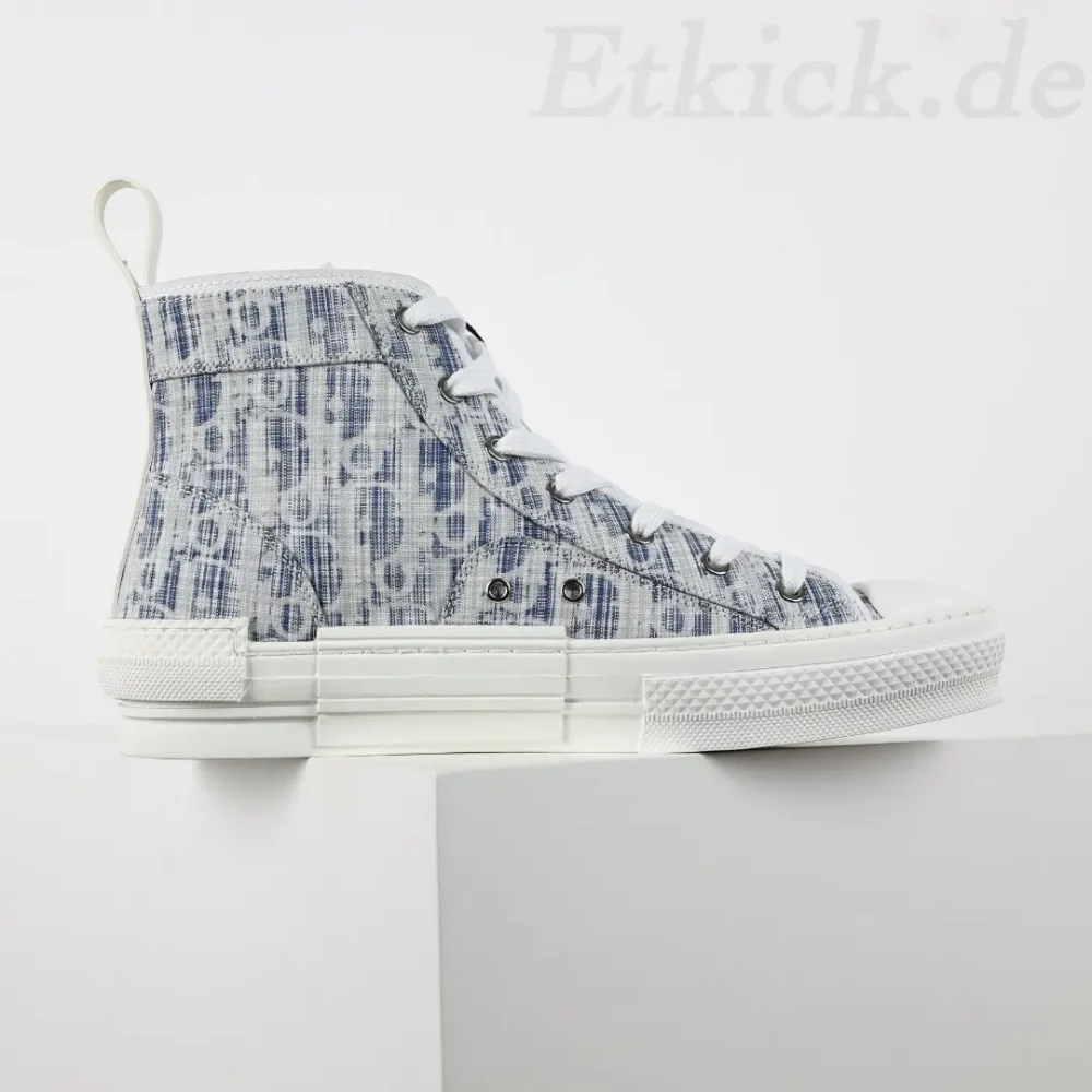 B23 High Blue Oblique Kasuri Jacquard-Sneaker – Bild 5