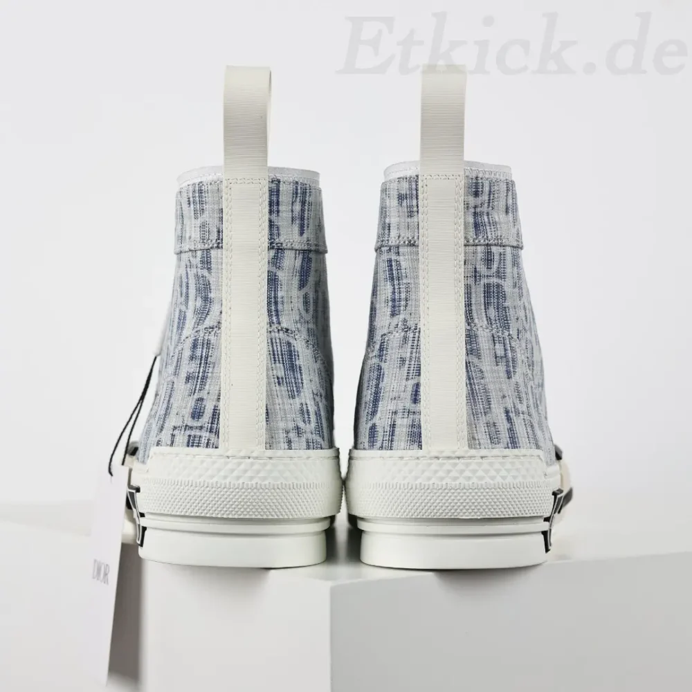 B23 High Blue Oblique Kasuri Jacquard-Sneaker – Bild 7