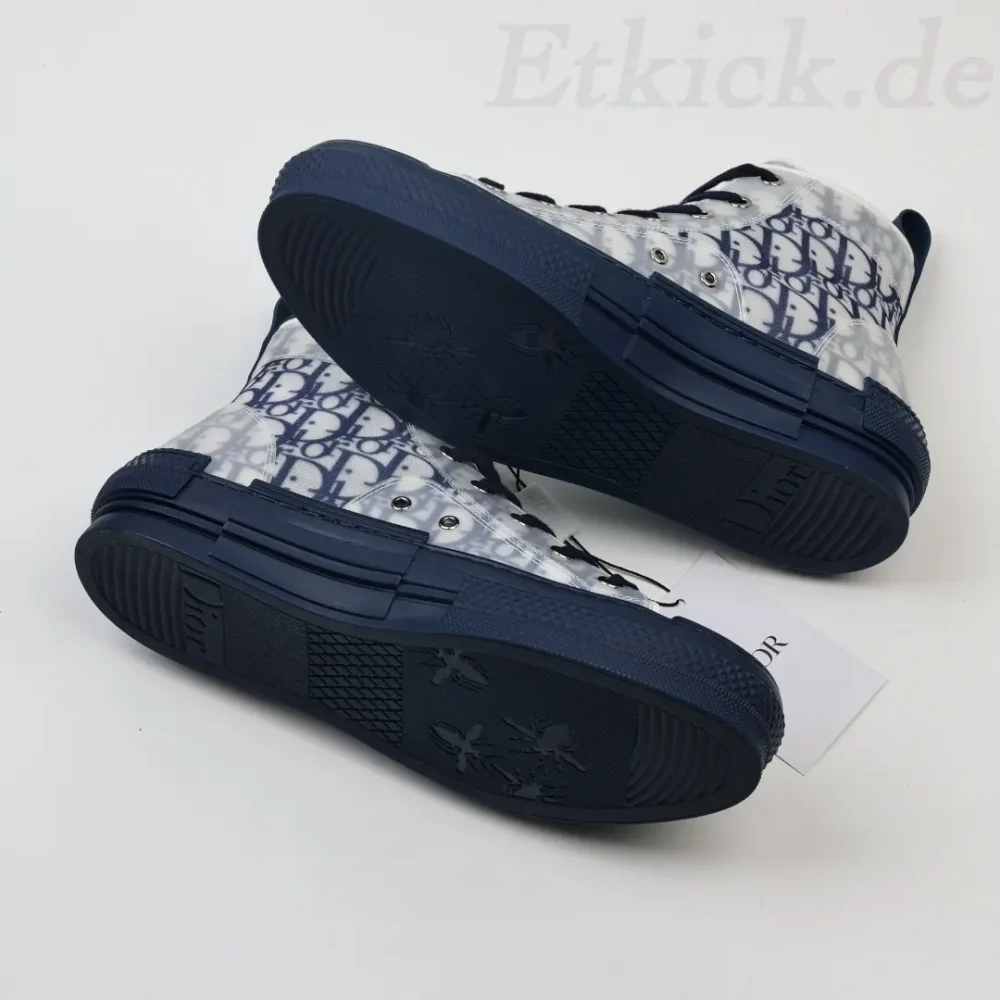 B23 High Top Blaue Oblique Sneakers – Bild 7
