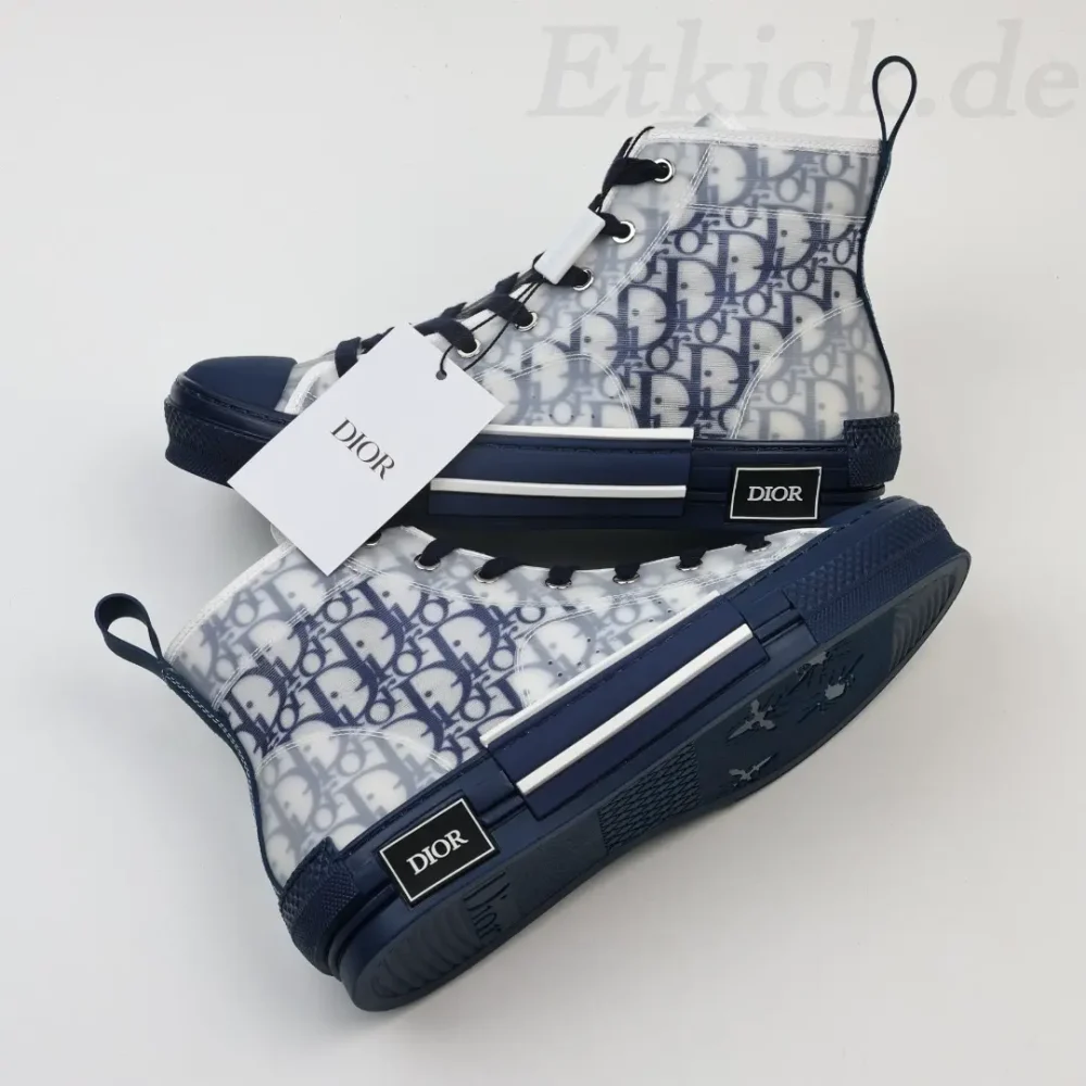 B23 High Top Blaue Oblique Sneakers – Bild 6