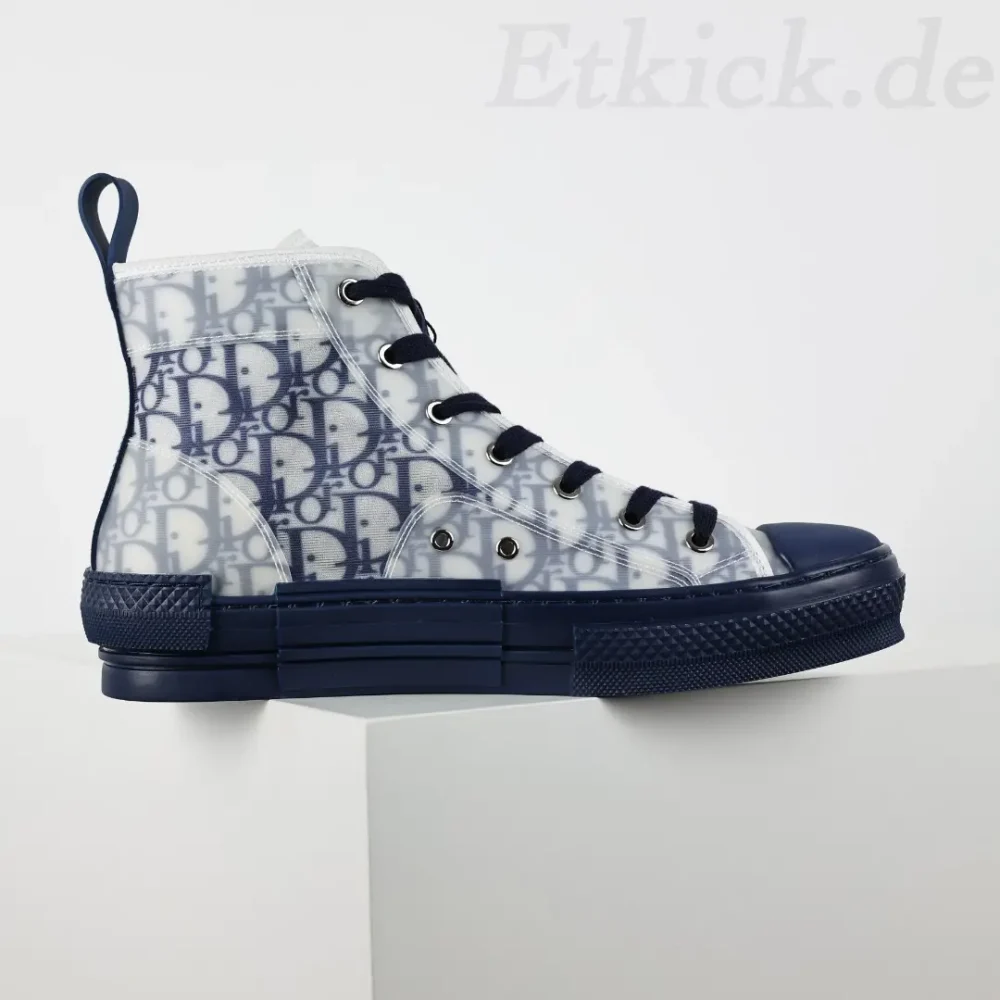 B23 High Top Blaue Oblique Sneakers – Bild 3