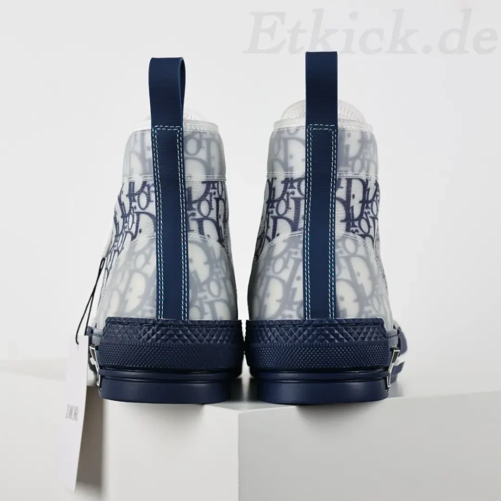 B23 High Top Blaue Oblique Sneakers – Bild 5