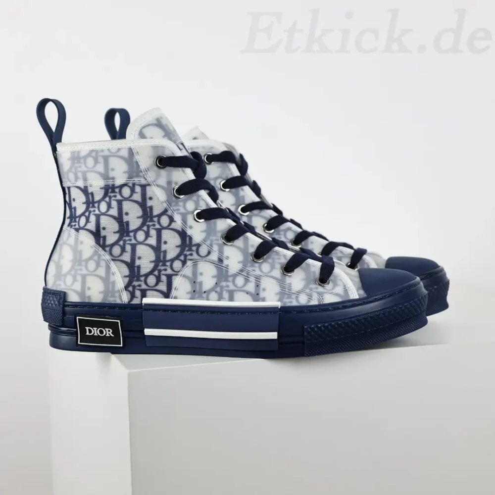 B23 High Top Blaue Oblique Sneakers – Bild 8
