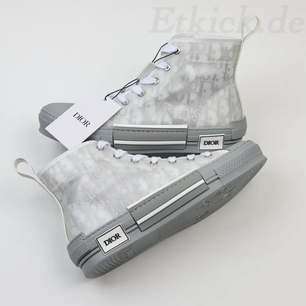 B23 High Top Sneakers Grau Schräg – Bild 7