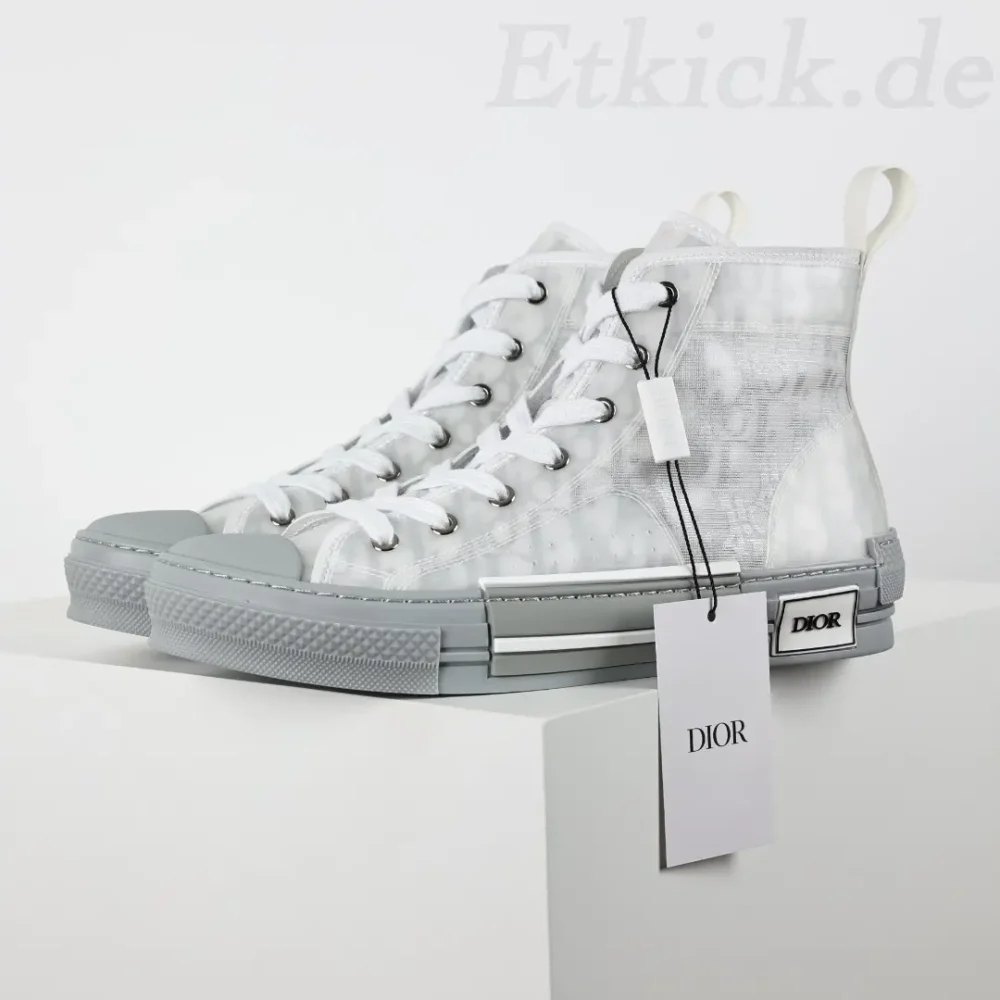B23 High Top Sneakers Grau Schräg – Bild 3