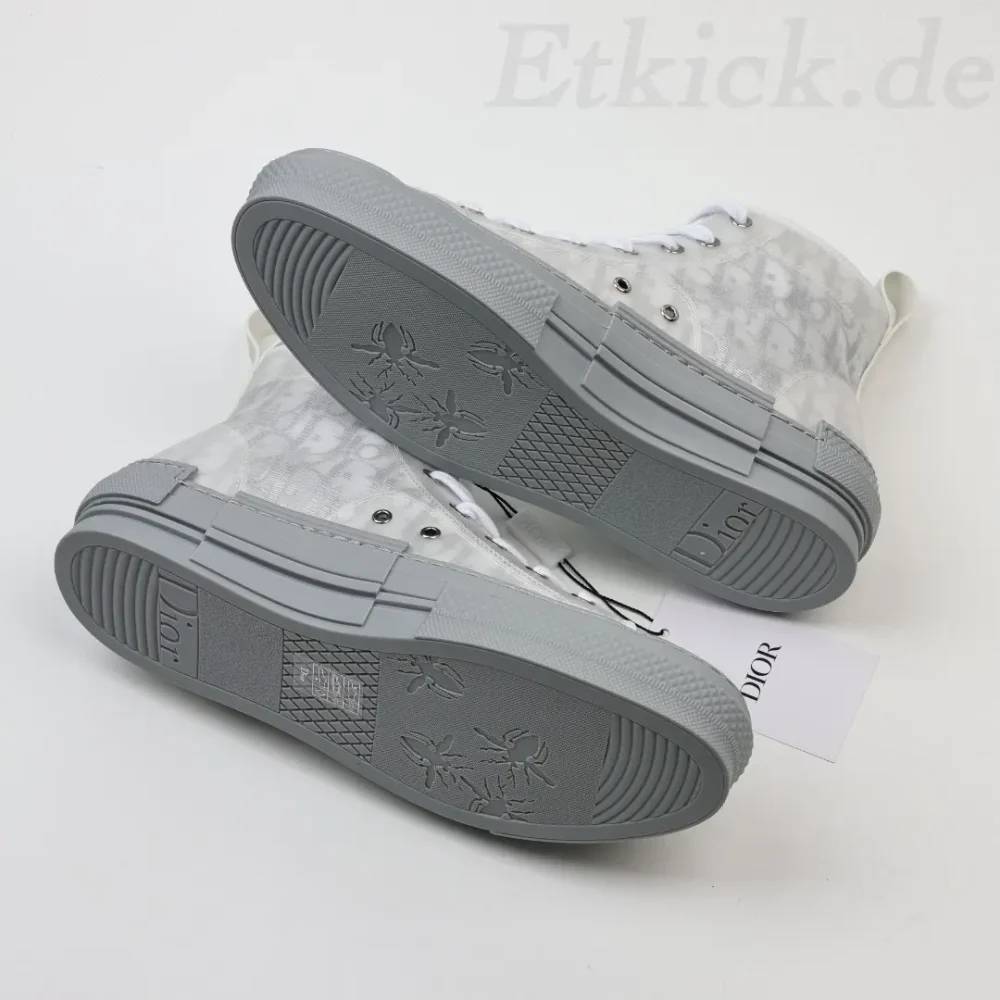 B23 High Top Sneakers Grau Schräg – Bild 5