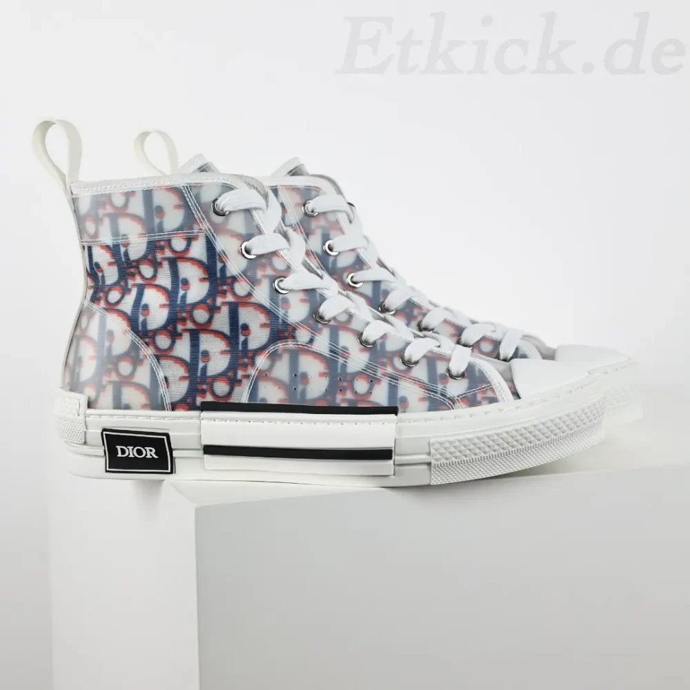 B23 High Top Sneakers Rot Blau Oblique – Bild 2