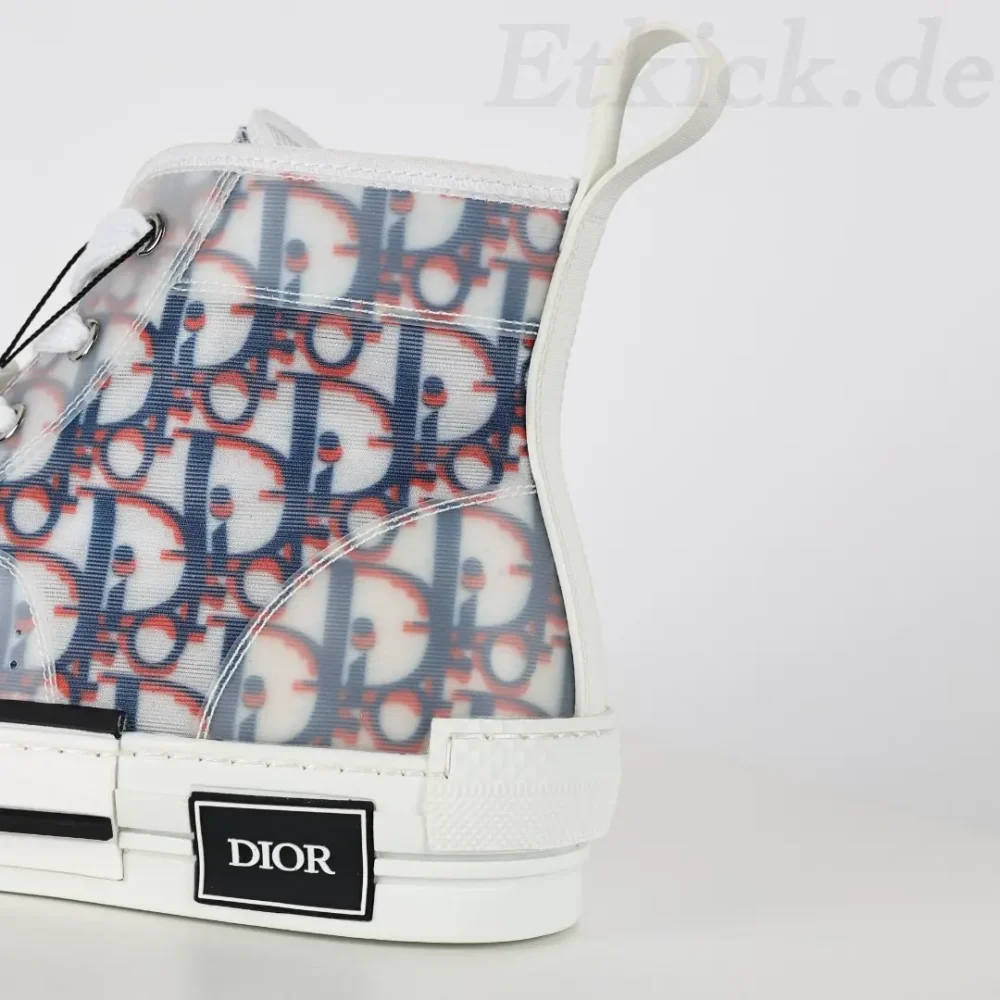 B23 High Top Sneakers Rot Blau Oblique – Bild 10