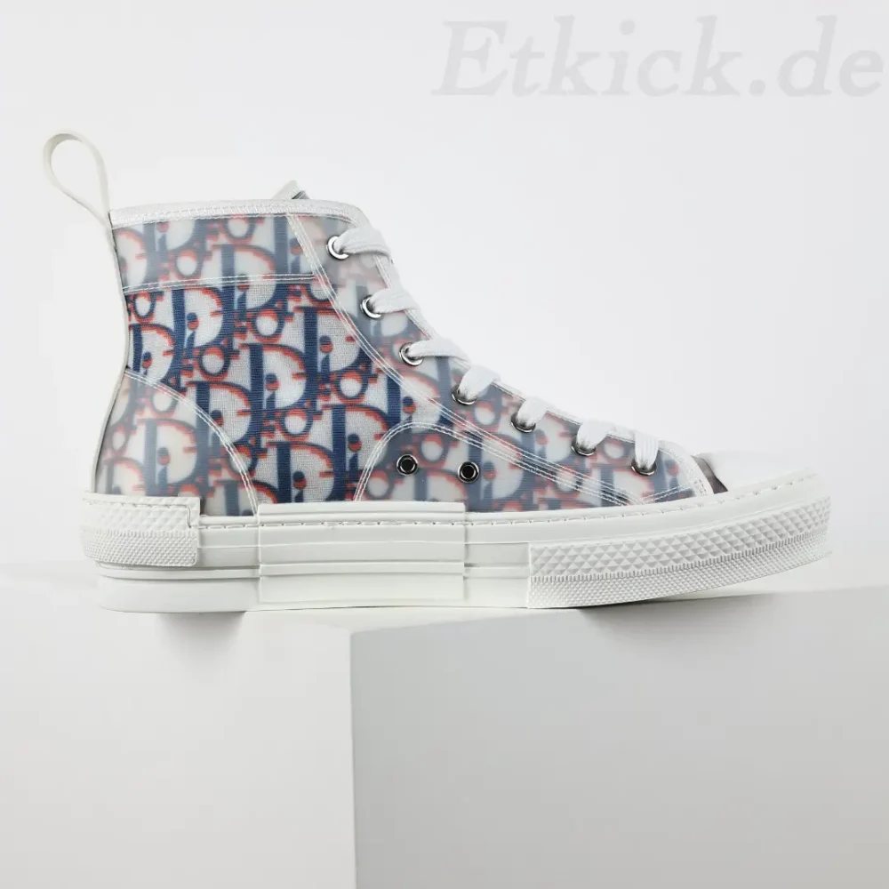 B23 High Top Sneakers Rot Blau Oblique – Bild 6