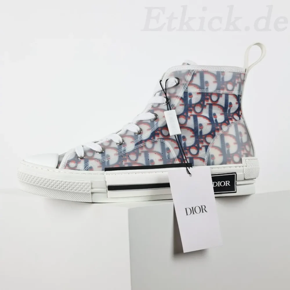 B23 High Top Sneakers Rot Blau Oblique – Bild 5