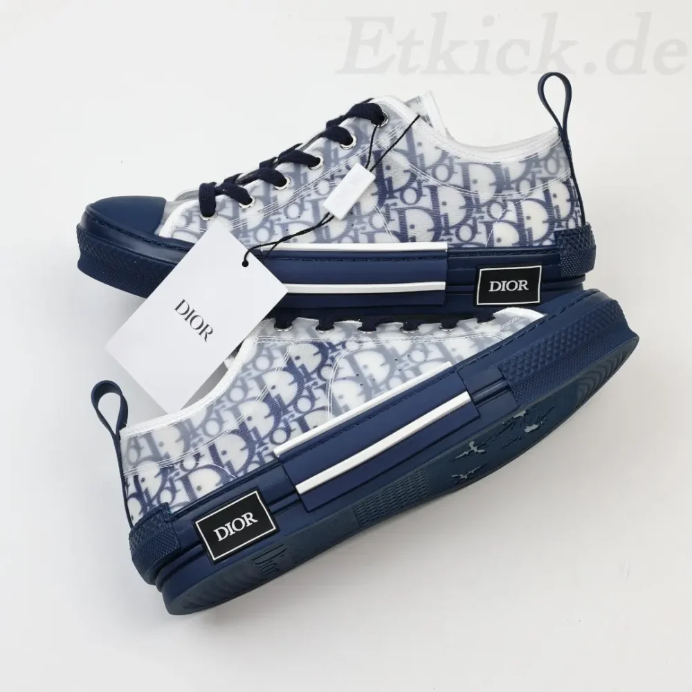 B23 Low Top Blaue Oblique Sneakers – Bild 4