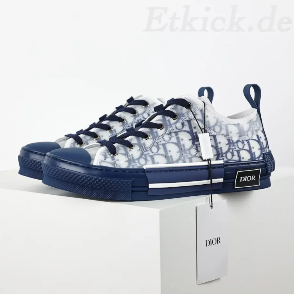 B23 Low Top Blaue Oblique Sneakers – Bild 3