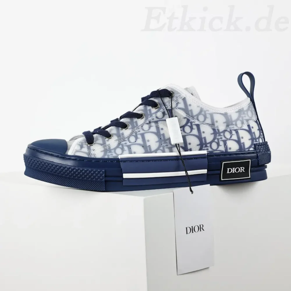 B23 Low Top Blaue Oblique Sneakers – Bild 5