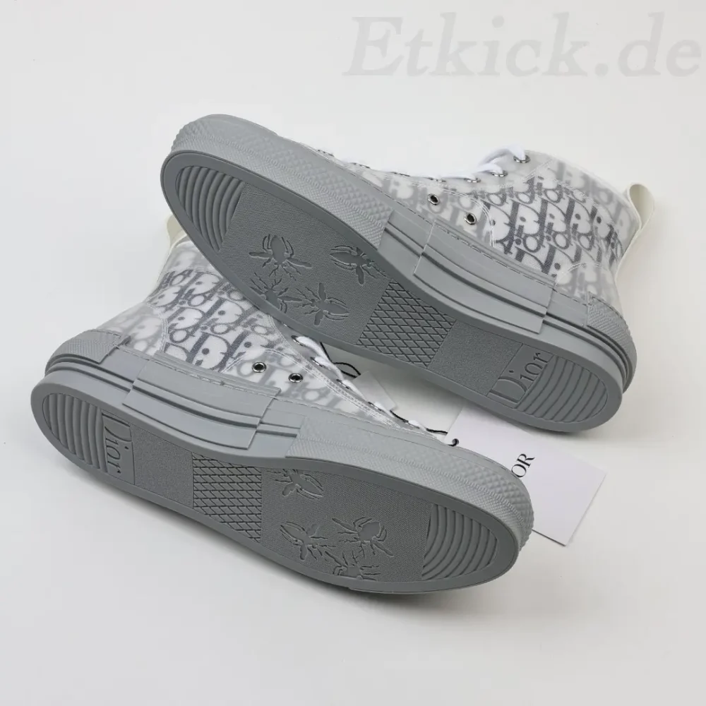 B23 Oblique High-Top-Sneaker CD Oblique Blaugrau – Bild 7