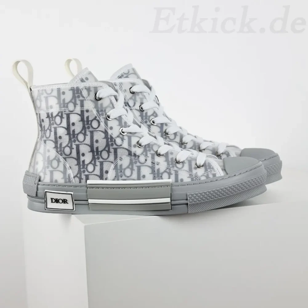 B23 Oblique High-Top-Sneaker CD Oblique Blaugrau – Bild 2