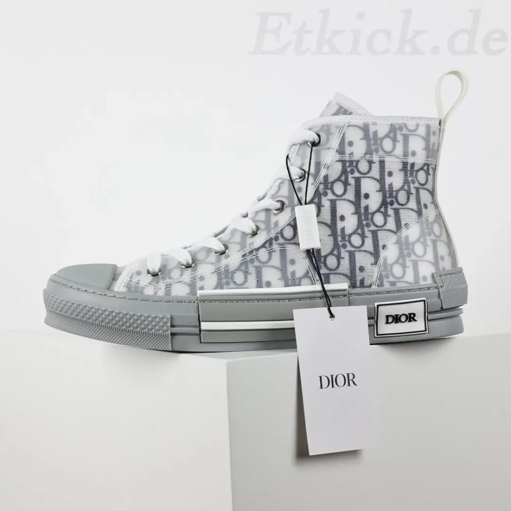 B23 Oblique High-Top-Sneaker CD Oblique Blaugrau – Bild 4