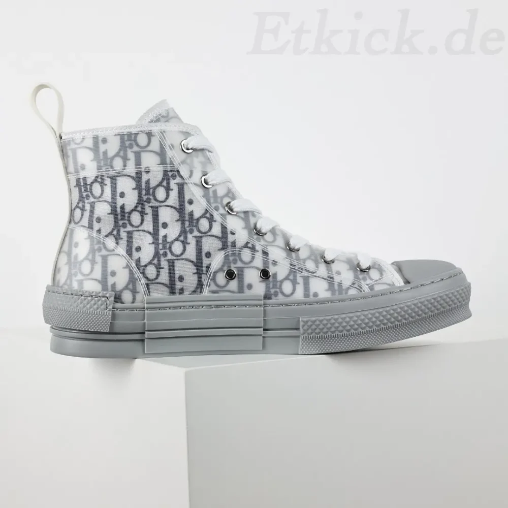 B23 Oblique High-Top-Sneaker CD Oblique Blaugrau – Bild 3