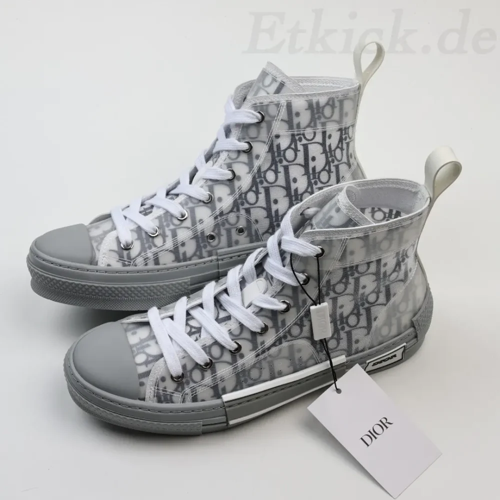 B23 Oblique High-Top-Sneaker CD Oblique Blaugrau – Bild 6