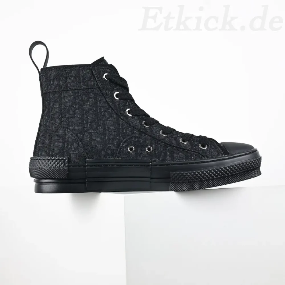B23 Oblique High-Top-Sneaker CD Oblique Schwarz – Bild 2