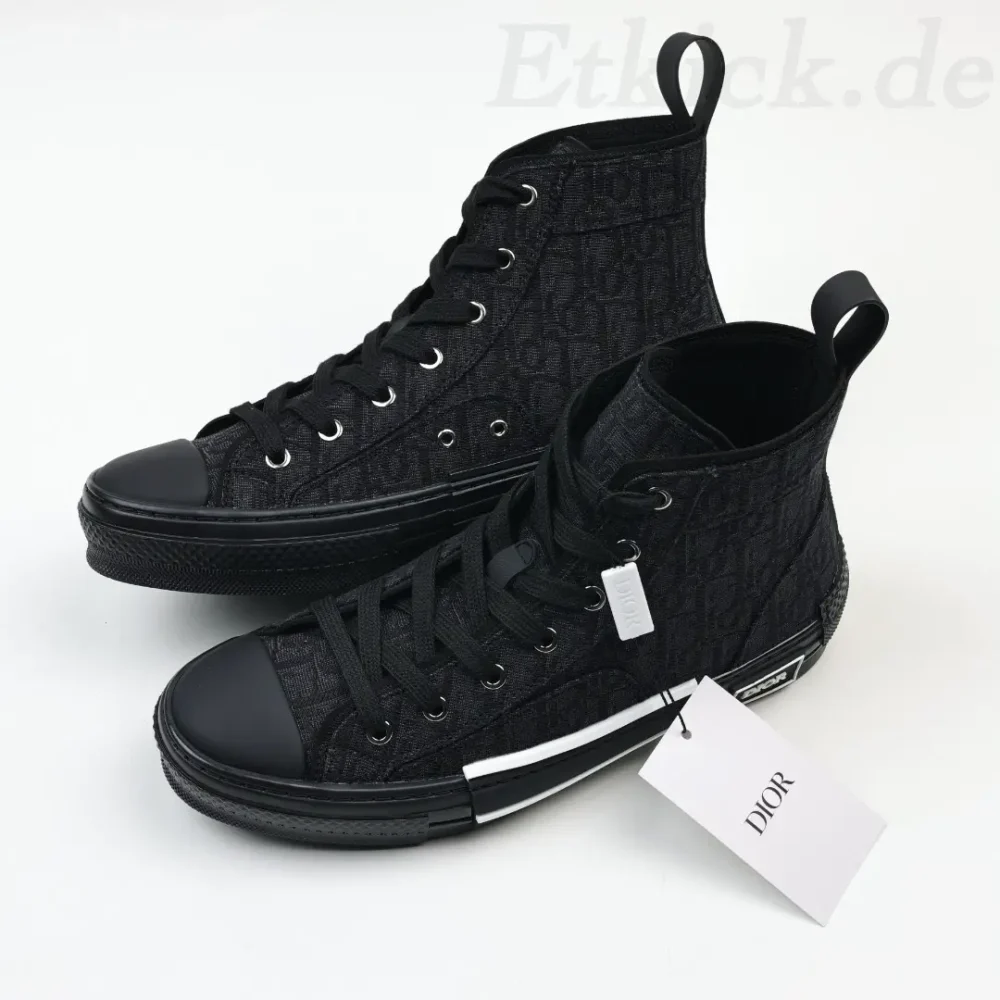 B23 Oblique High-Top-Sneaker CD Oblique Schwarz – Bild 6